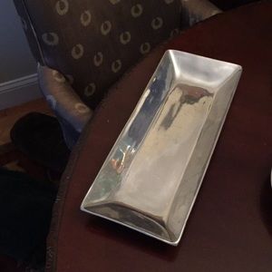 16”x 6.5” Rectangular Silver
